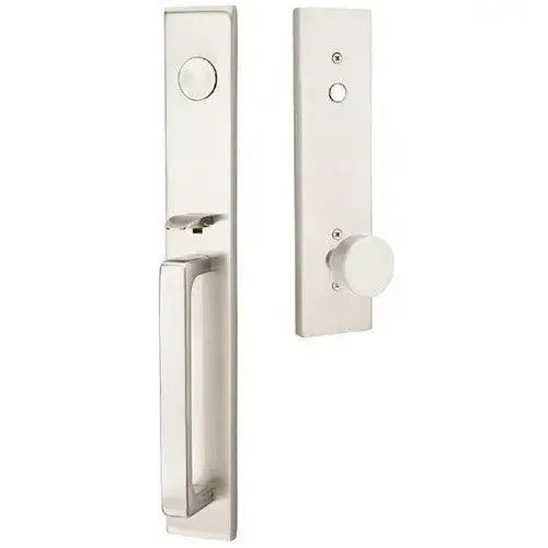 Emtek Lausanne Entrance Handleset With Round Knob in Satin Nickel finish