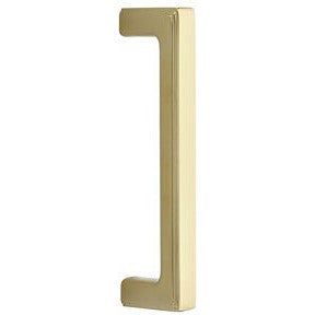 The Emtek 8" Wilshire Door Pull in Lifetime Polished Brass finish