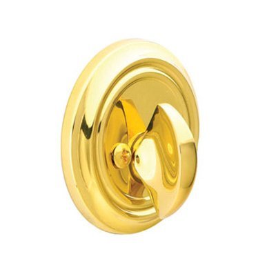 Emtek Regular Single Sided Deadbolt in Lifetime Polished Brass finish