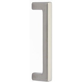 The Emtek 8" Wilshire Door Pull in Lifetime Polished Nickel finish