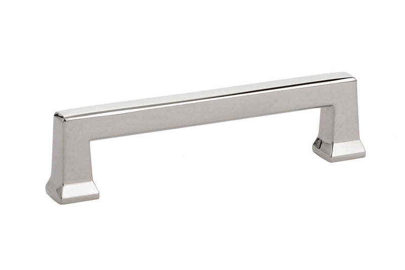 The Emtek Alexander Cabinet Pull, 4" Center to Center in Lifetime Polished Nickel finish