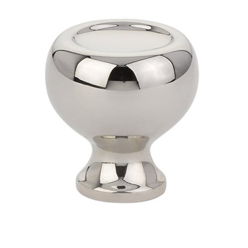 The Emtek Atomic Cabinet Knob, 1 1/4" in Lifetime Polished Nickel finish