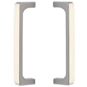 Emtek Back to Back 8" Brisbane Door Pull in Lifetime Polished Nickel finish