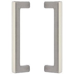 The Emtek Back to Back 8" Wilshire Door Pull in Lifetime Polished Nickel finish