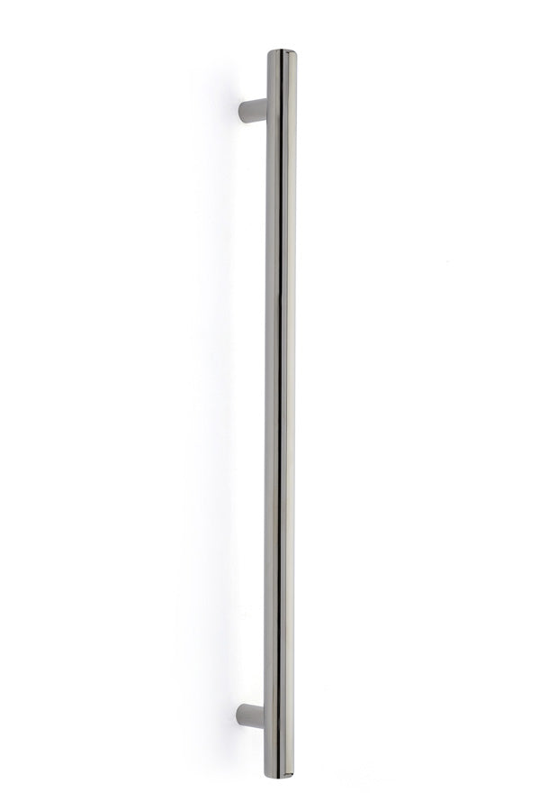 The Emtek Bar Appliance Pull, 18" Center to Center in Lifetime Polished Nickel finish