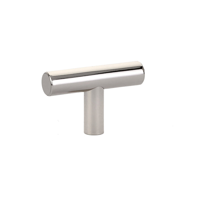 Emtek Bar Cabinet Knob, 2" in Lifetime Polished Nickel finish