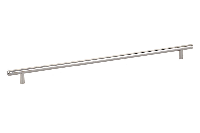 The Emtek Bar Cabinet Pull, 16" Center to Center in Lifetime Polished Nickel finish