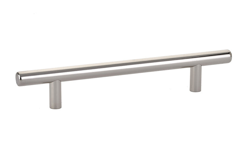 Emtek Bar Cabinet Pull, 5" Center to Center in Lifetime Polished Nickel finish