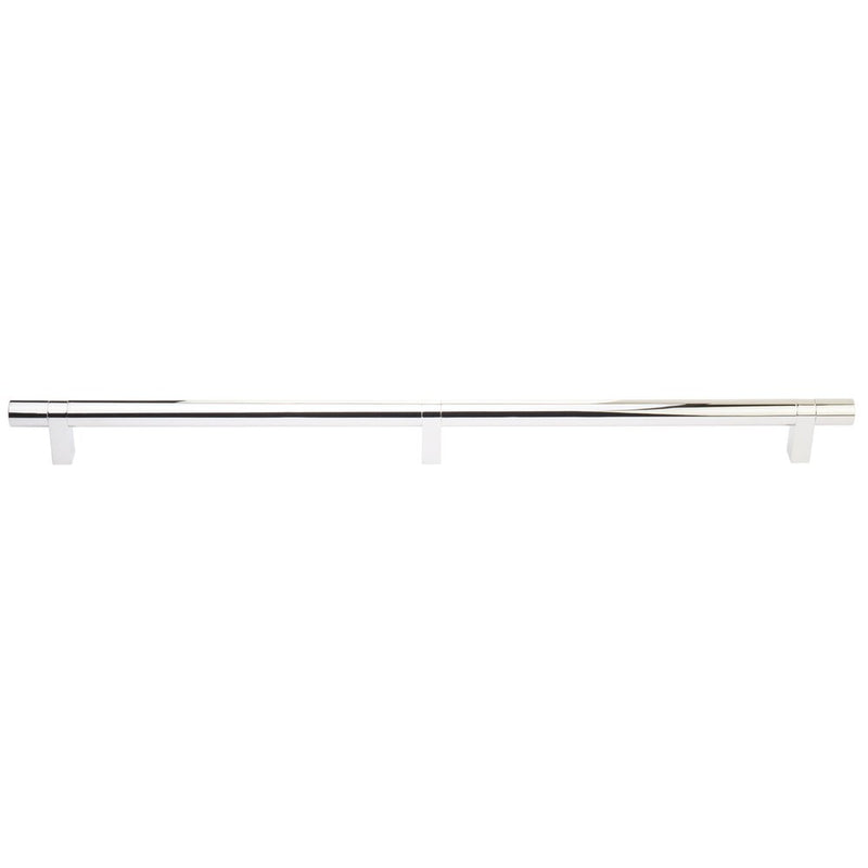 The Emtek Concealed Surface Select Smooth Appliance Bar Pull, 24" C-to-C in Lifetime Polished Nickel finish