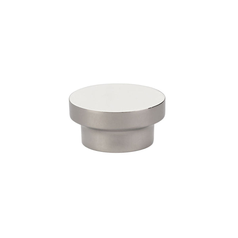 The Emtek District Cabinet Knob, 1 3/8" in Lifetime Polished Nickel finish