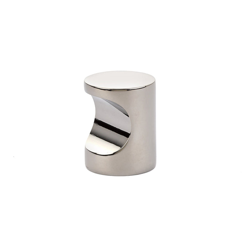 Emtek Finger Cabinet Pull, 1" in Lifetime Polished Nickel finish