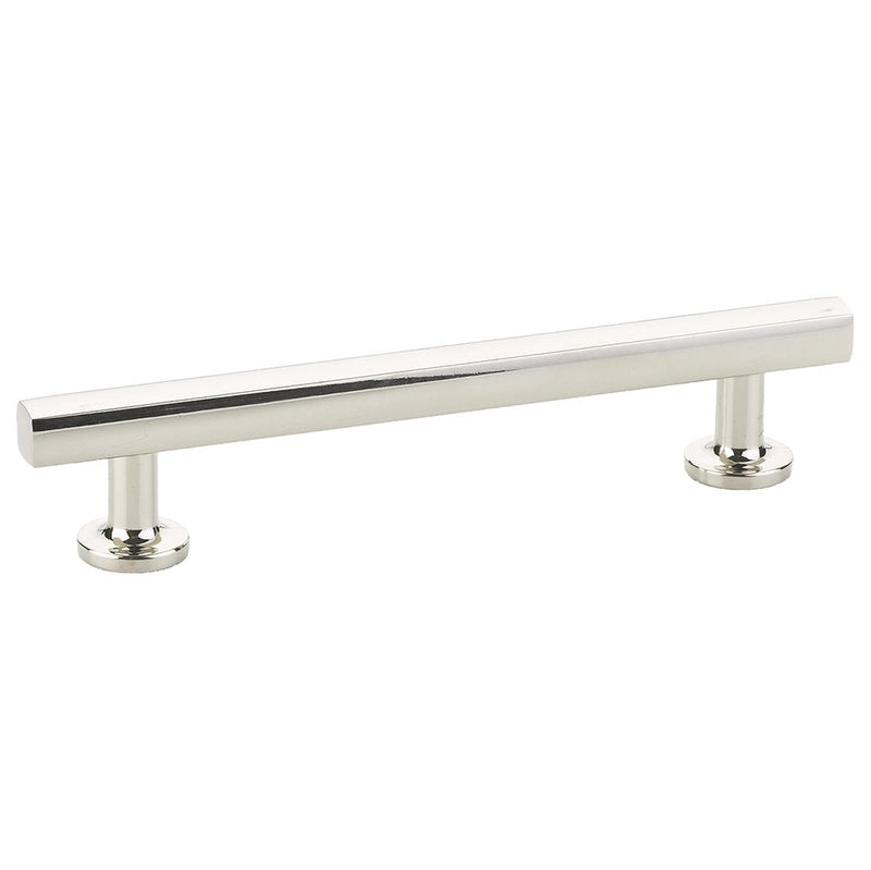 The Emtek Freestone Cabinet Pull, 5" Center to Center in Lifetime Polished Nickel finish