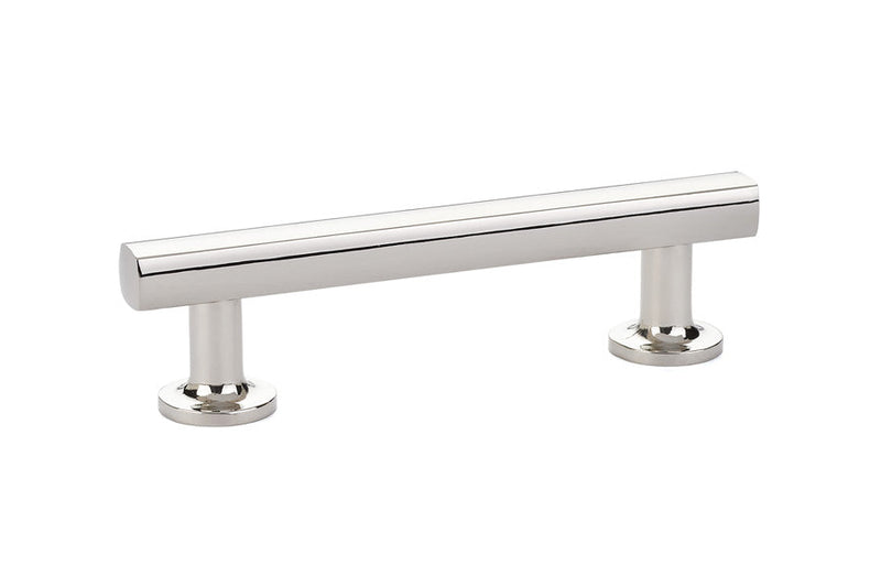 The Emtek Freestone Pull 8" Center-to-Center in Lifetime Polished Nickel finish