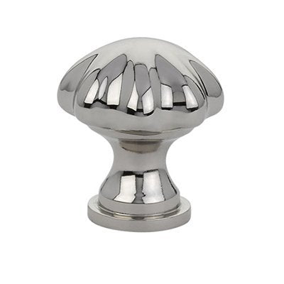 The Emtek Melon Cabinet Knob in Lifetime Polished Nickel finish.