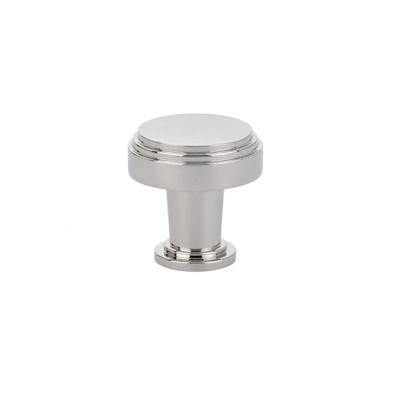 The Emtek Newport Cabinet Knob, 1 1/4" in Lifetime Polished Nickel finish