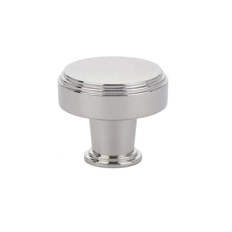 The Emtek Newport Cabinet Knob, 1 5/8" in Lifetime Polished Nickel finish