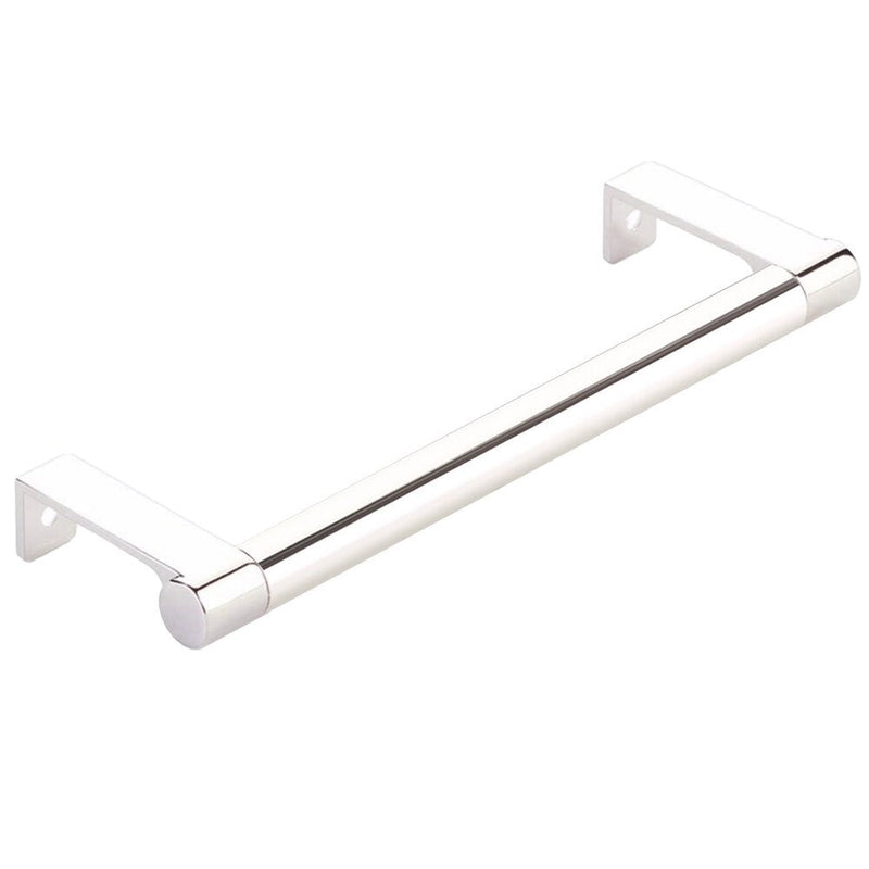 Emtek Select Round Smooth Cabinet Edge Pull in Lifetime Polished Nickel finish