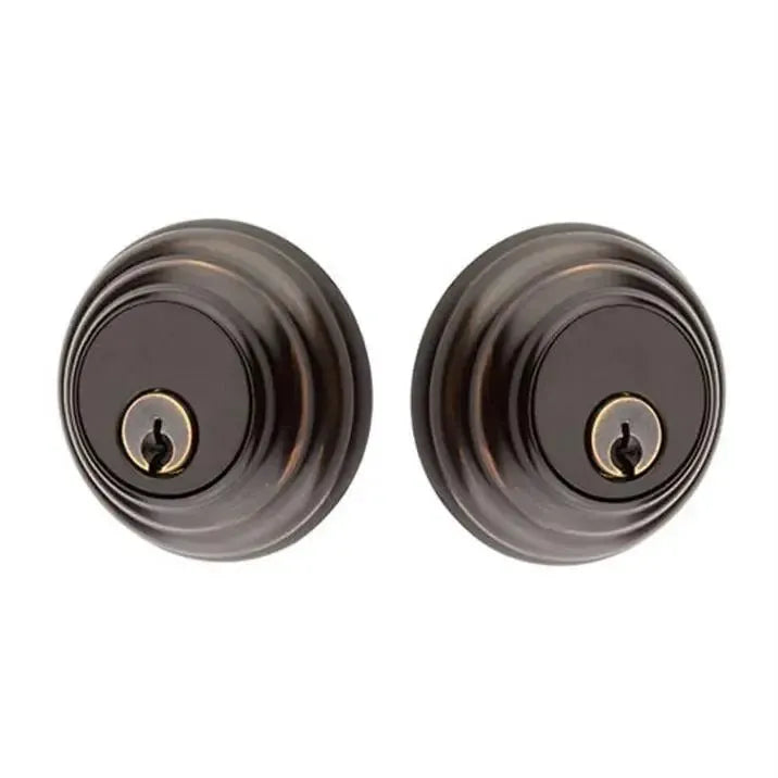 Emtek Low Profile Keyed Deadbolt in Oil Rubbed Bronze finish