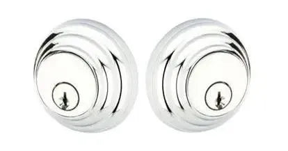 Emtek Low Profile Keyed Deadbolt in Polished Chrome finish