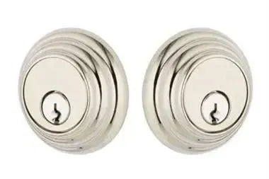 Emtek Low Profile Keyed Deadbolt in Polished Nickel finish