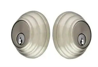 Emtek Low Profile Keyed Deadbolt in Satin Nickel finish