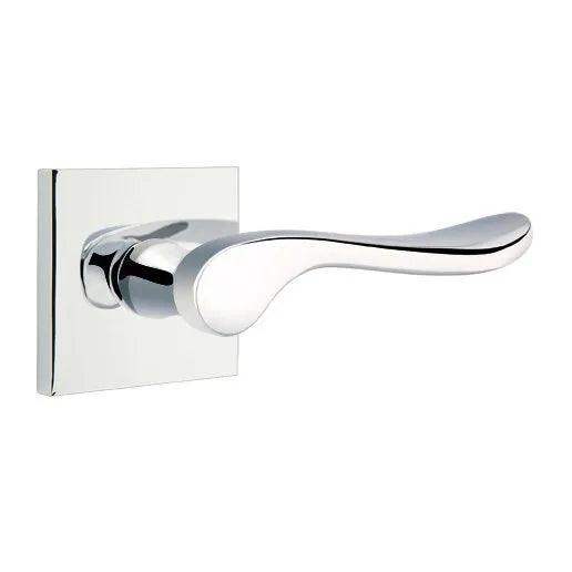 Emtek Luzern Lever With Square Rosette Polished Chrome