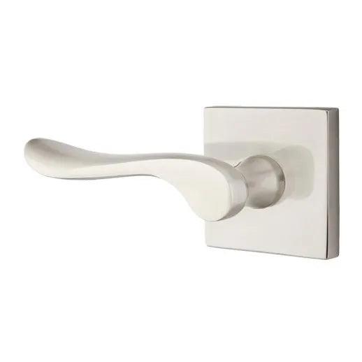 Emtek Luzern Lever With Square Rosette Satin Nickel
