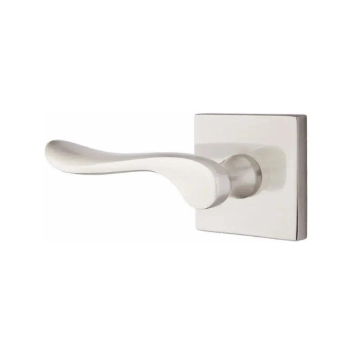 Emtek Luzern Lever With Square Rosette Satin Nickel