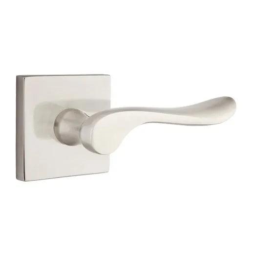 Emtek Luzern Lever With Square Rosette Satin Nickel