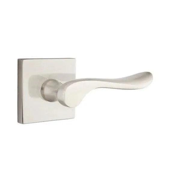Emtek Luzern Lever With Square Rosette Satin Nickel