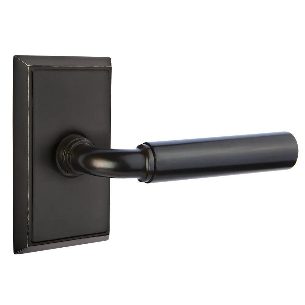 Emtek Manning Lever With Rectangular Rosette Oil Rubbed Bronze