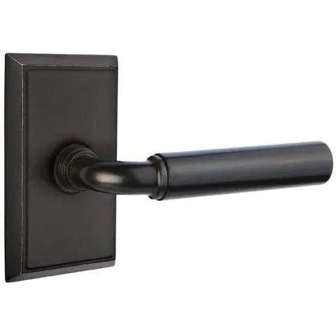 Emtek Manning Lever With Rectangular Rosette Oil Rubbed Bronze