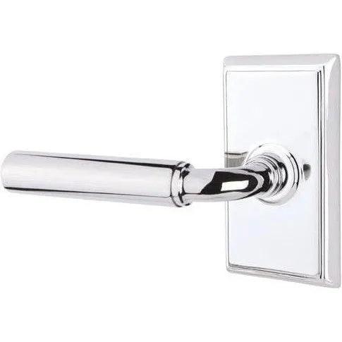 Emtek Manning Lever With Rectangular Rosette Polished Chrome