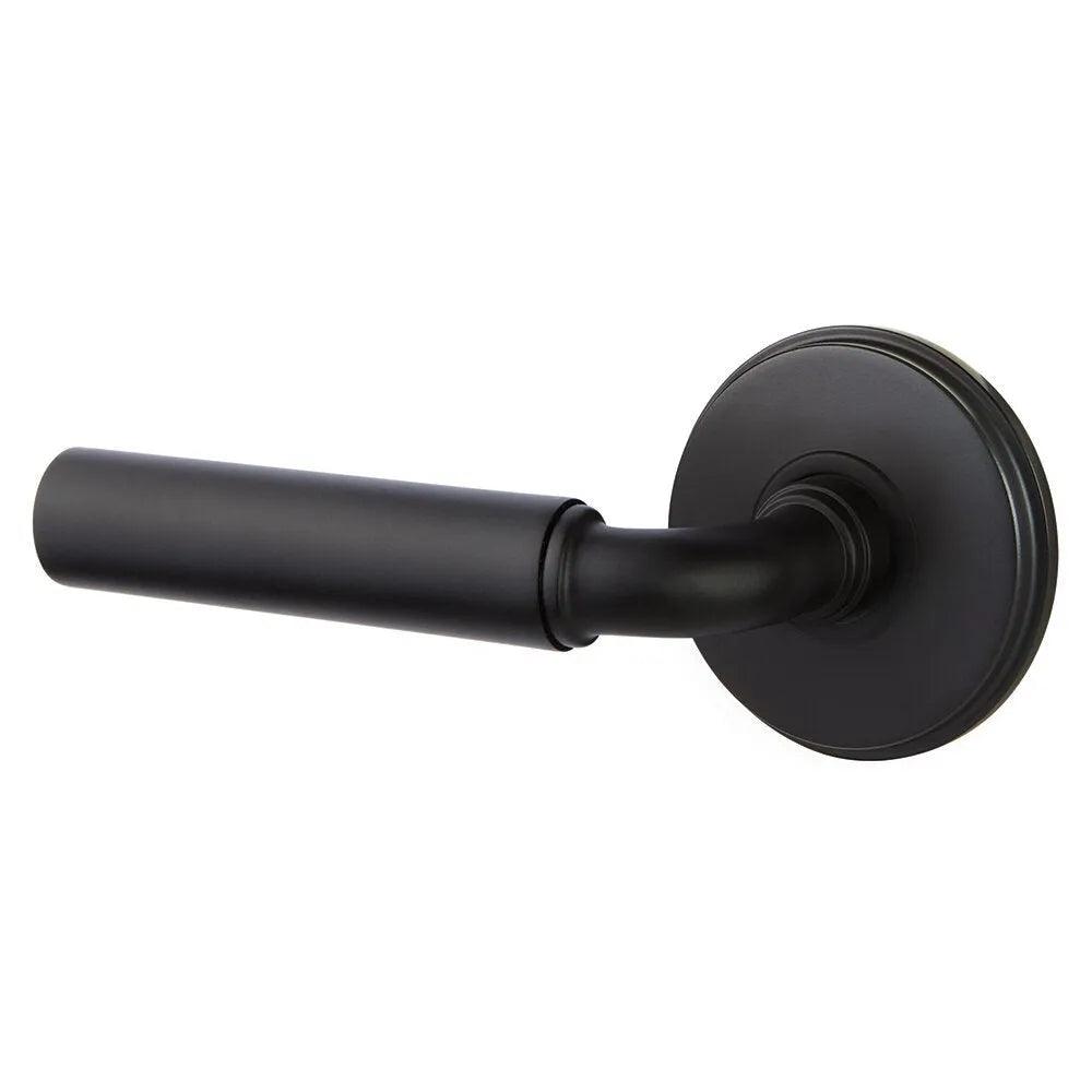 Emtek Manning Lever With Watford Rosette Flat Black