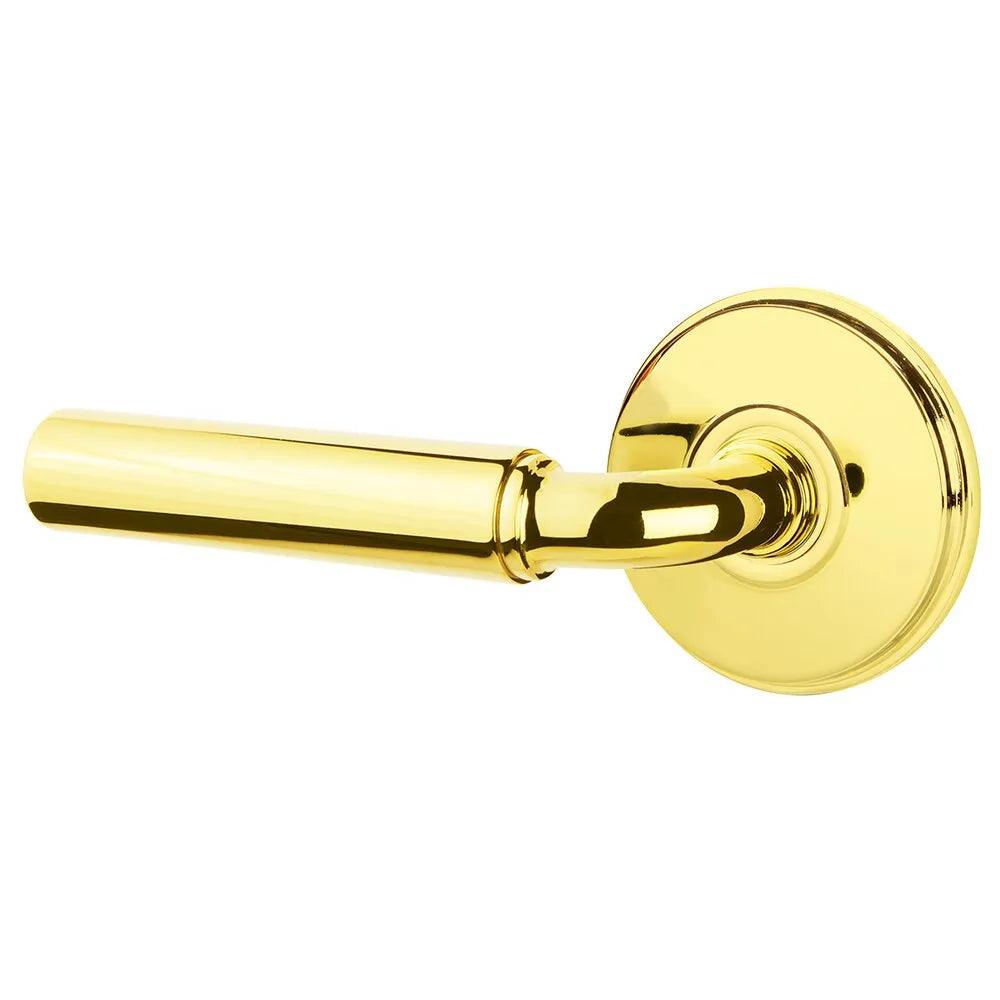 Emtek Manning Lever With Watford Rosette Unlacquered Brass