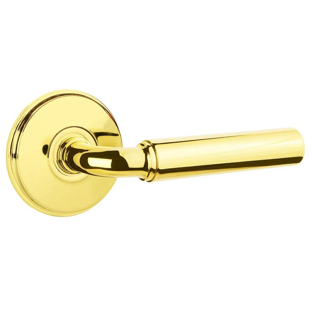 Emtek Manning Lever With Watford Rosette Unlacquered Brass