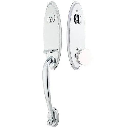 EmtekEmtek Marietta Tubular Entrance Handleset With Bern Knob in 
