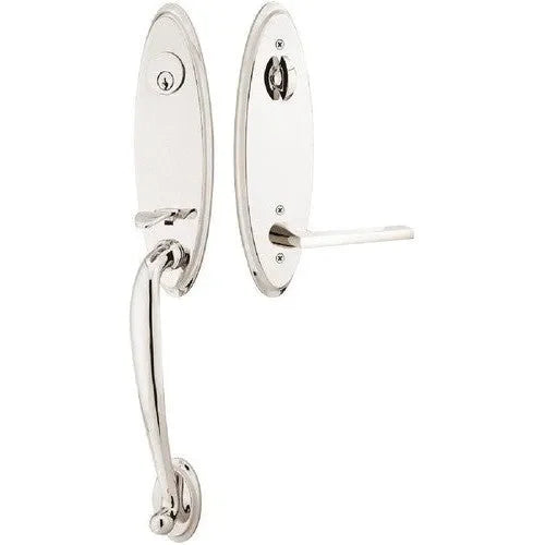 EmtekEmtek Marietta Tubular Entrance Handleset With Helios Lever in 