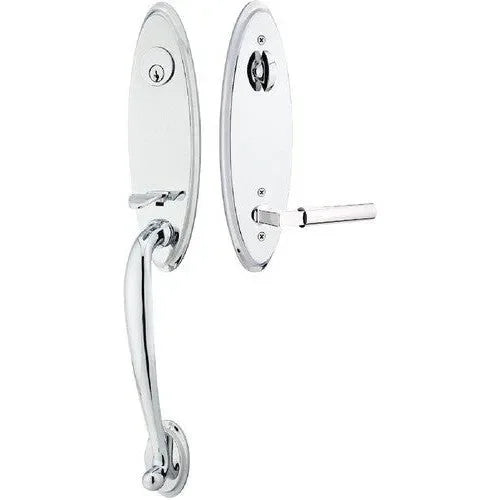 EmtekEmtek Marietta Tubular Entrance Handleset With Hercules Lever in 