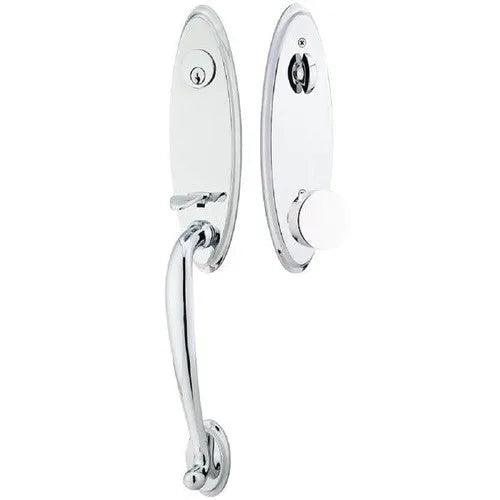 EmtekEmtek Marietta Tubular Entrance Handleset With Round Knob in 