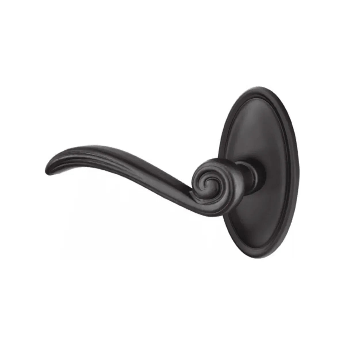 Emtek Medici Lever With #14 Rosette Flat Black Bronze Patina