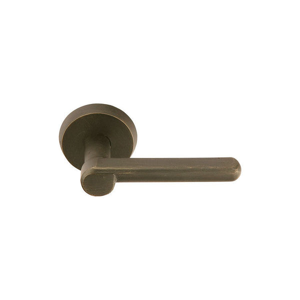 Emtek Aurora Lever With #2 Rosette in Medium Bronze Patina finish