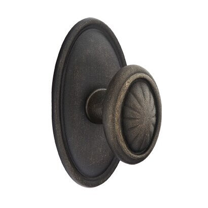 Emtek Bronze Parma Knob With #14 Rosette in Medium Bronze Patina finish