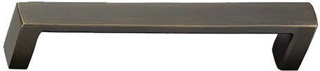 Emtek Concealed Surface Mount Rustic Modern Rectangular Bronze Door Pull, 8 3/4" C-to-C in Medium Bronze Patina finish