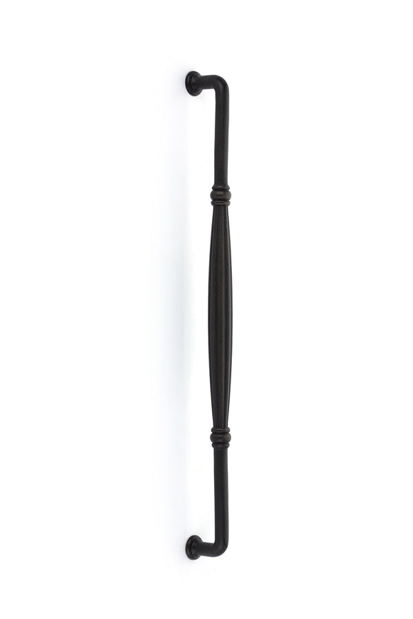 The Emtek Fluted Bronze Appliance Pull, 18" Center to Center in Medium Bronze Patina finish