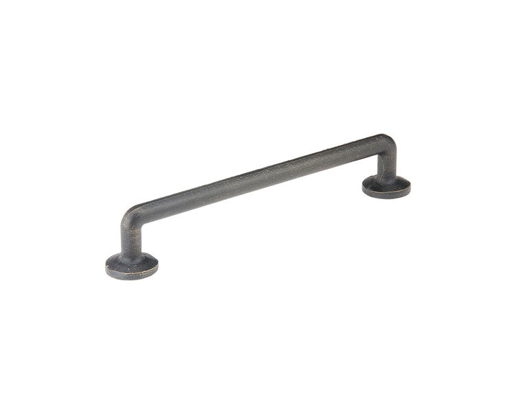 The Emtek Sandcast Bronze Rod Pull, 4" Center to Center in Medium Bronze Patina finish