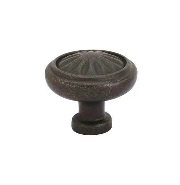 The Emtek Tuscany Bronze Round Cabinet Knob, 1 3/4" in Medium Bronze Patina finish