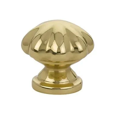 Emtek Melon Cabinet Knob Unlacquered Brass