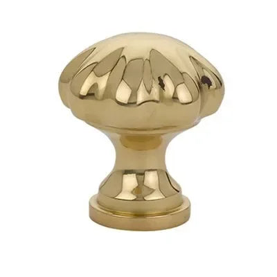 Emtek Melon Cabinet Knob Unlacquered Brass