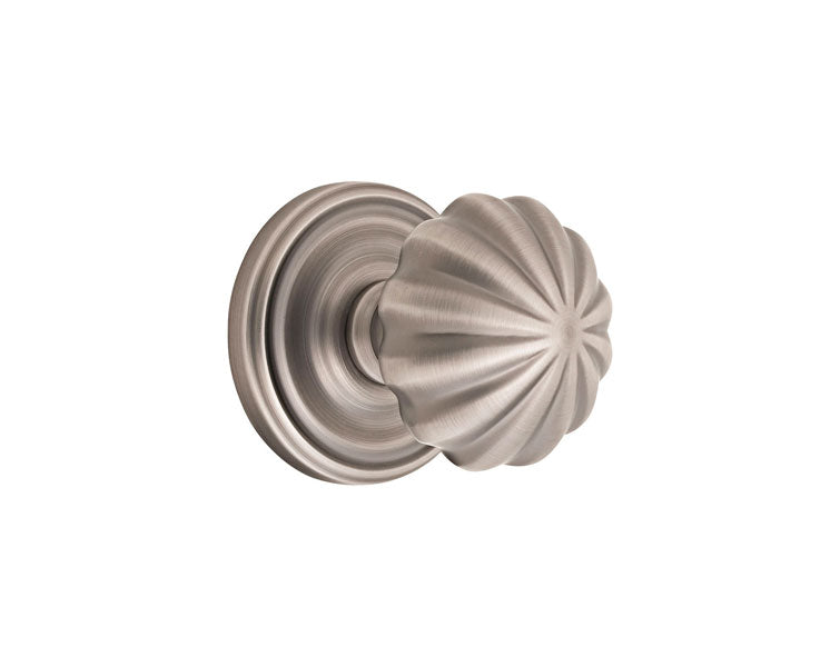 Emtek Melon Knob with Regular Rosette in finish